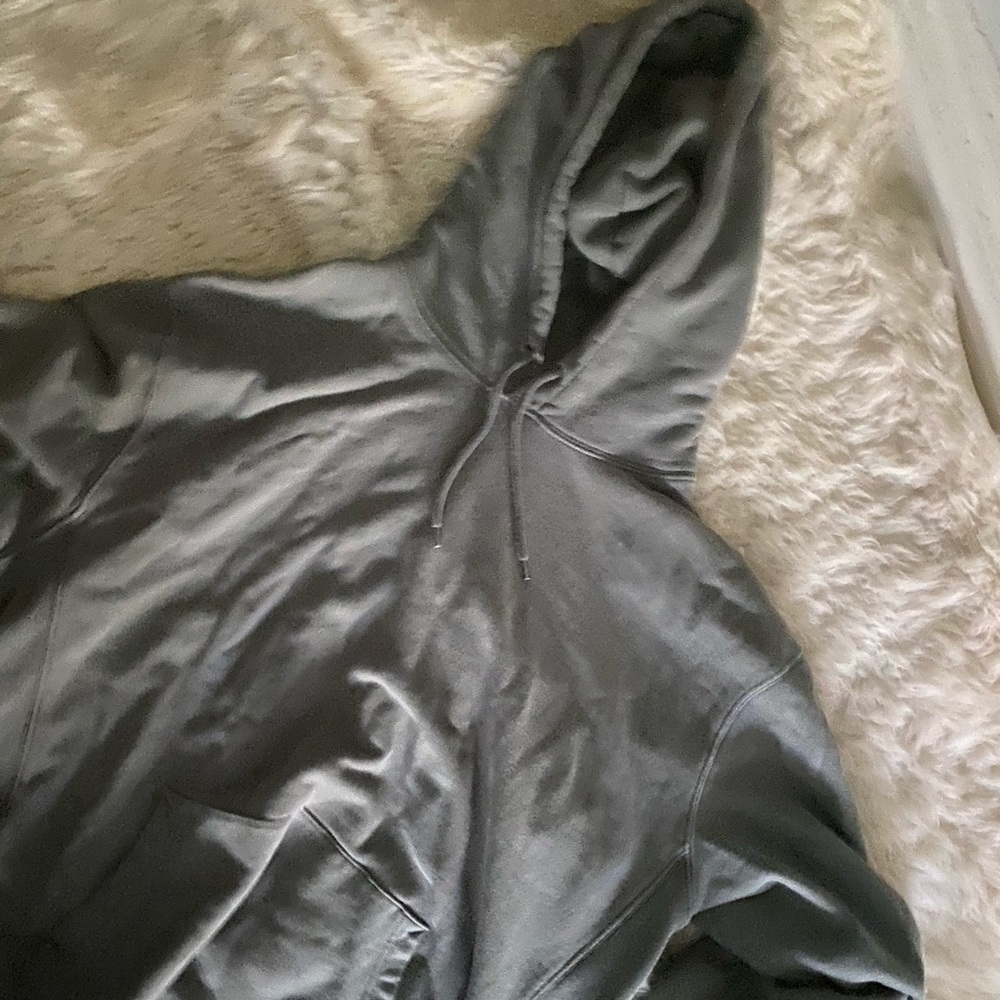 Jcrew trademark olive green terry hoodie